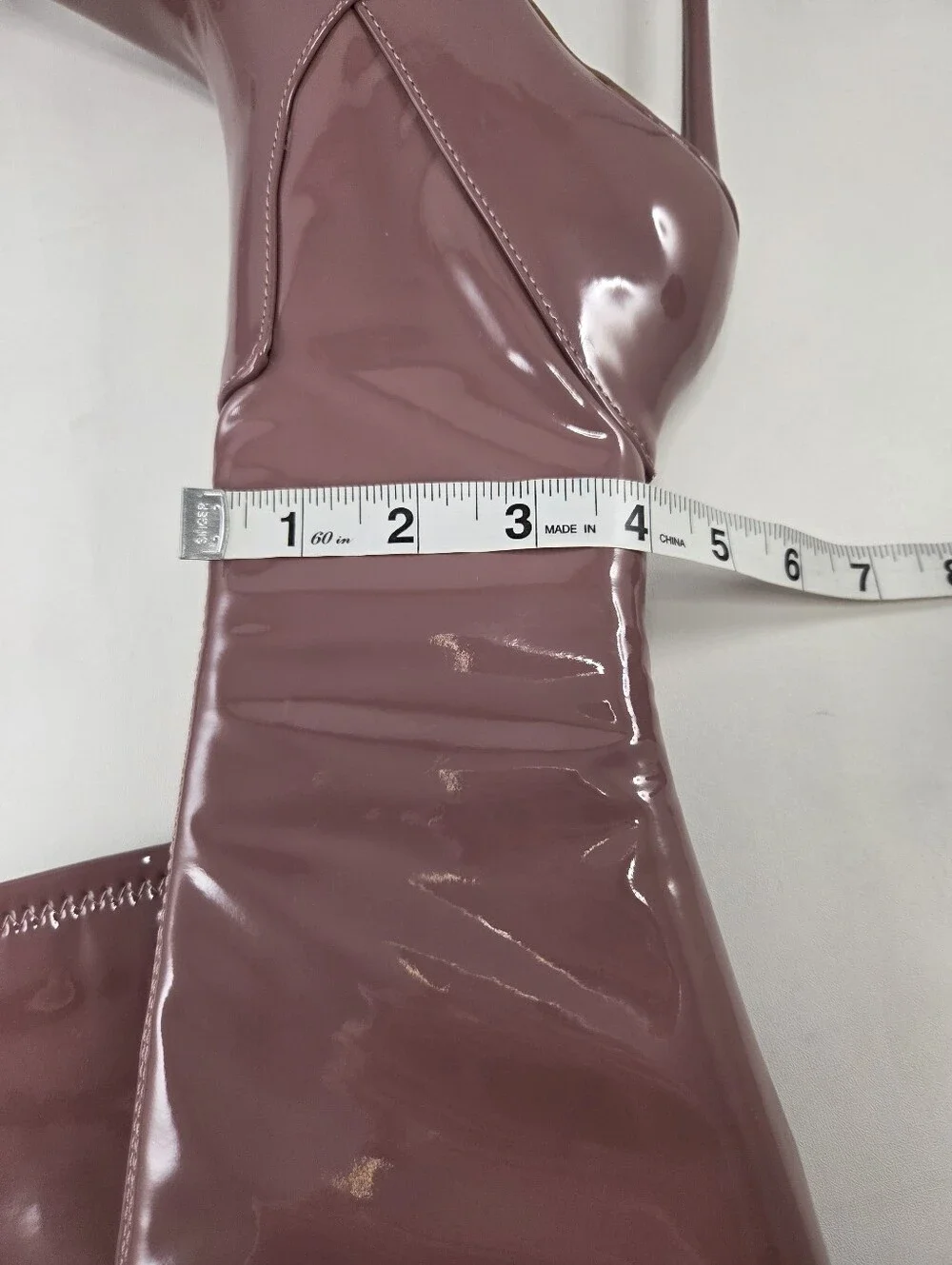 Steve Madden VAVA Mauve Patent Thigh High Boots, 6.5